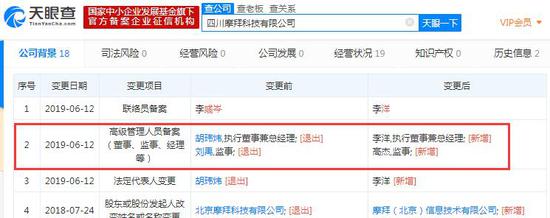 来源:天眼查网站截图