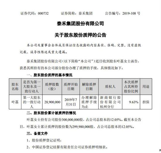 泰禾集团多次进行股权质押的原因是什么?存在怎样的风险性?