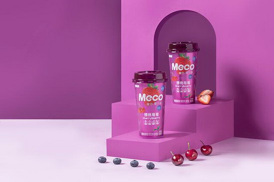 爆款系列再添新品 Meco“樱桃莓莓”果汁茶4月1