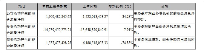财报截图
