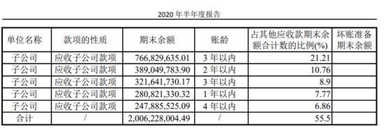 来源：公司半年报