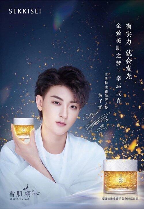 击退色斑有妙招用黄子韬代言的品牌sekkisei谧雅黄金睡眠面膜
