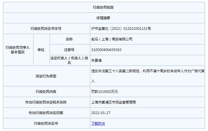截图来源:上海市市场监管局网站